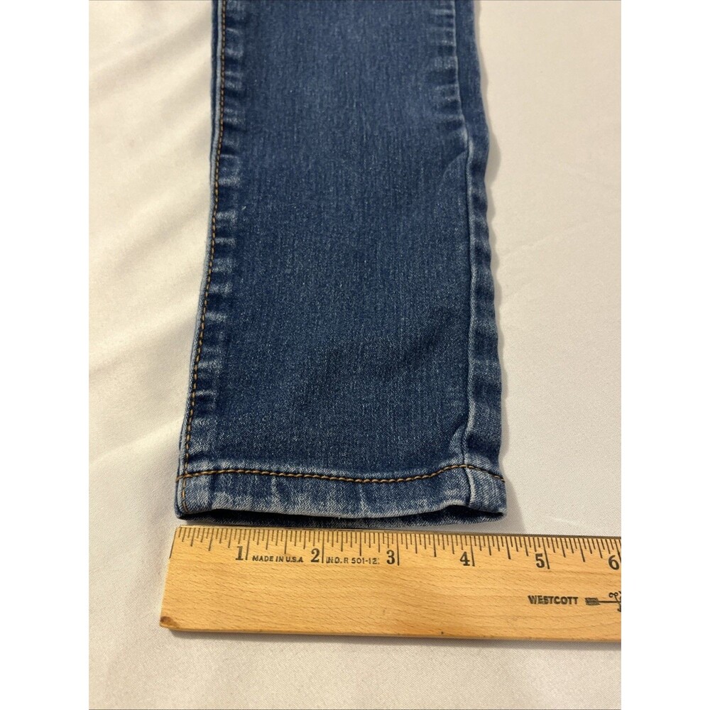 AEROPOSTALE JEANS WOMEN'S HIGH-WAISTED JEGGING SZ 2 LONG BLUE DENIM - Picture 12 of 13